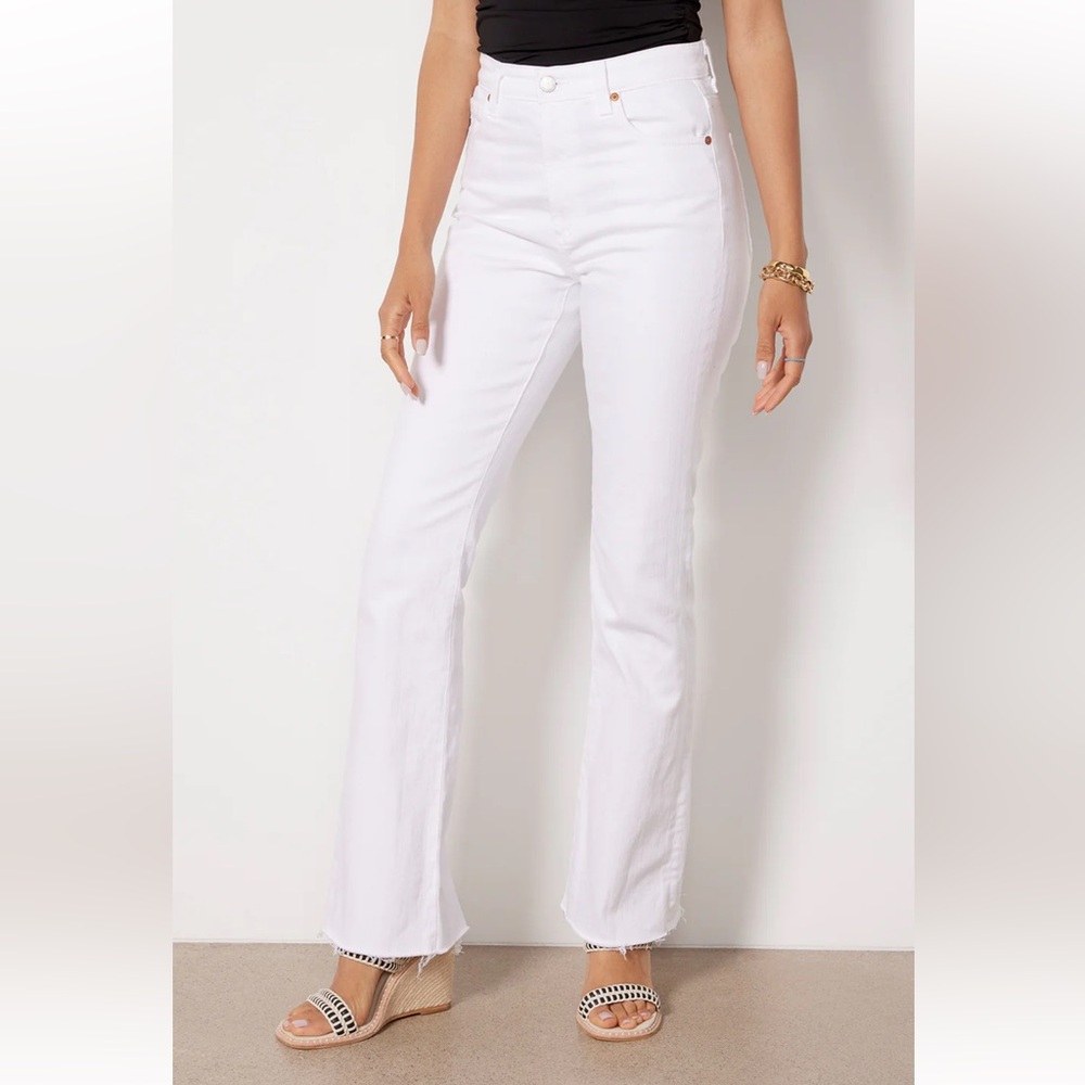 Ag Adriano Goldschmied White Flare & Wide Leg Jeans